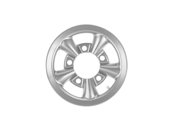 BoomRacing ProBuild 1.55 Alum Spin Force Classic Faceplate (1) Flat Silver BRPBF155-010FS