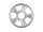 BoomRacing ProBuild 1.9 Alum Spin Force Classic Faceplate (1) Flat Silver BRPBF022FS