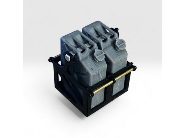 CRM Real Scale Jerrycan Halterung für Dach oder Ladefläche - 2 Kanister