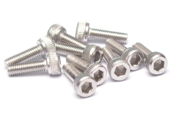 Team Raffee & Co 304 Stainless Steel M3x10mm Hex Socket Cap Head (10) TRC/S053010CH