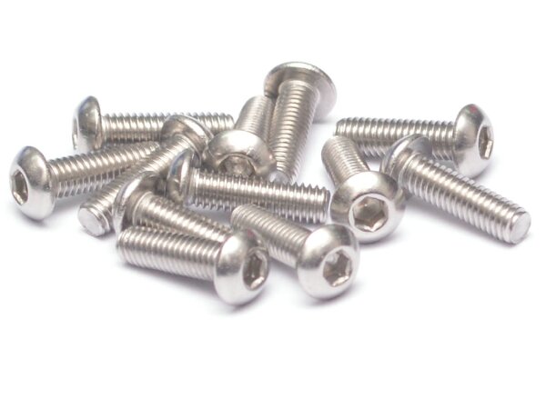 Team Raffee & Co 304 Stainless Steel M3x10mm Hex Socket Button Head (10) TRC/S053010BH
