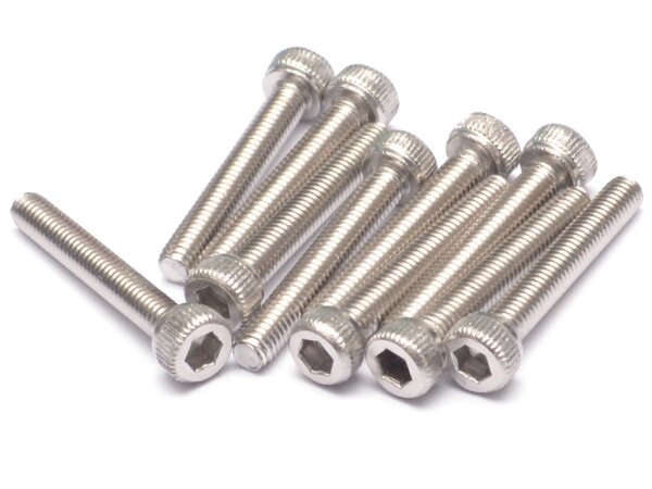 Team Raffee & Co 304 Stainless Steel M3x20mm Hex Socket Cap Head (10) TRC/S053020CH