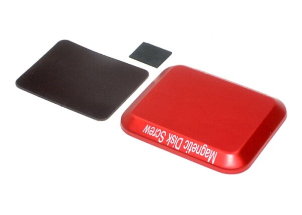 Team Raffee & Co Aluminum Screw Tray With Magnetic Pad For RC Car (108MM X88MM) Red BRHY00315R