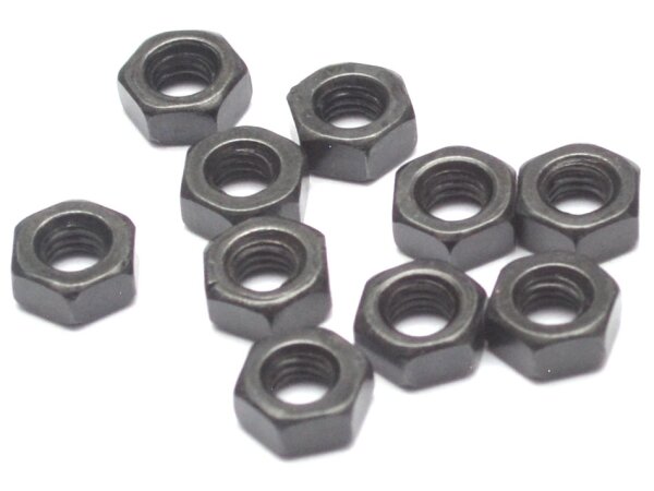 Team Raffee & Co Aluminum Steel Hex Nuts M3 (10) Black TRC/S05001M3BK