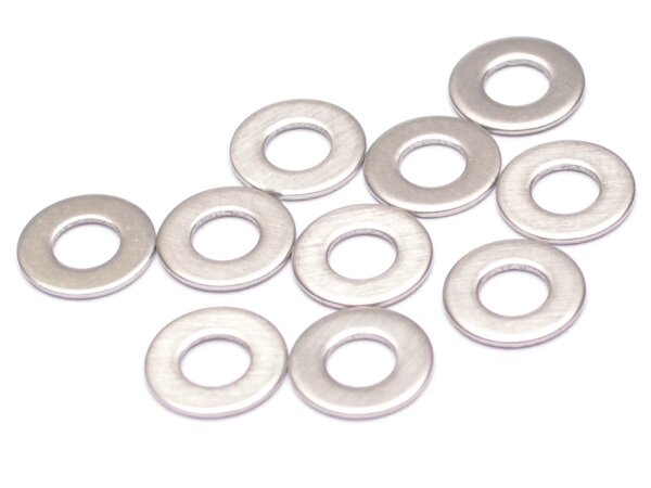 Team Raffee & Co 304 Stainless Steel Spacers M3x7x0.5 (10) TRC/S05004
