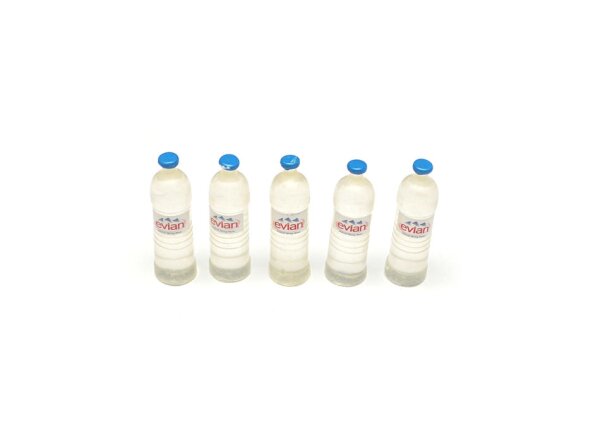 Team Raffee & Co Scale Accessories - Evian Mineral Water (5/Set Transparent) BRSCAC080