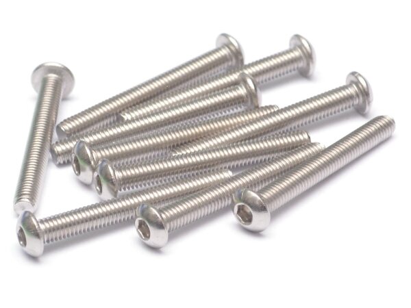 Team Raffee & Co 304 Stainless Steel M3x25mm Hex Socket Button Head (10) TRC/S053025BH