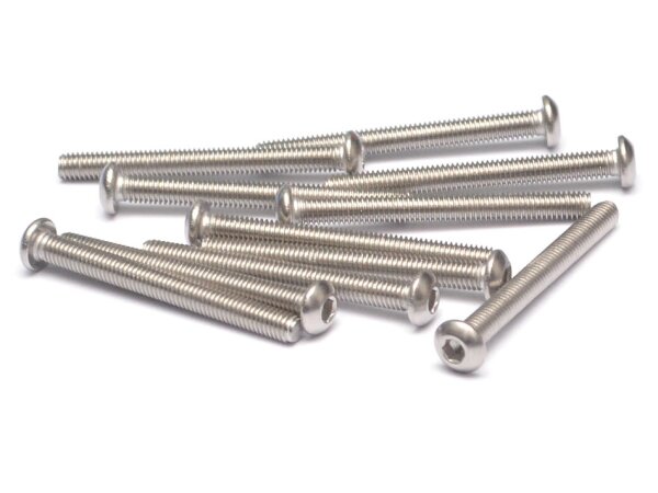 Team Raffee & Co 304 Stainless Steel M3x30mm Hex Socket Button Head (10) TRC/S053030BH