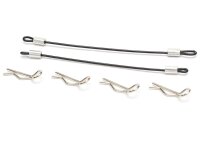 Team Raffee & Co 1/10 Car Body Clip with 80mm Cable...