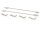 Team Raffee & Co 1/10 Car Body Clip with 80mm Cable (4) Gun Metal TRC/HY00006GM