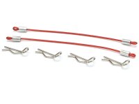 Team Raffee & Co 1/10 Car Body Clip with 80mm Cable...
