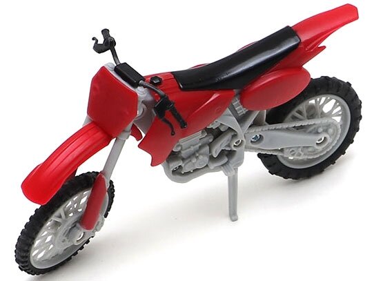 Team Raffee & Co Scale Accessories - 1/10 Motorcycle Offroad Dirt Bike 1pc Red BRSCAC232R