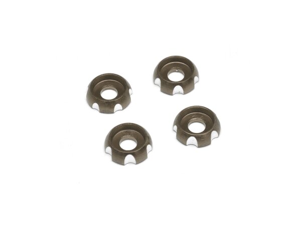 Team Raffee & Co Aluminum Flat Head Washers Screw Cups Titanium TRC/HY00322TIT
