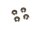 Team Raffee & Co Aluminum Flat Head Washers Screw Cups Titanium TRC/HY00322TIT
