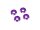Team Raffee & Co Aluminum Round Washers Screw Cups Purple TRC/HY00323P