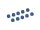 Team Raffee & Co 3MM Aluminum Lock Nuts - 10 pcs Blue TRC/HY00003B