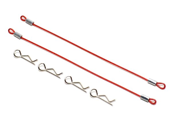 Team Raffee & Co 120MM Body Clip Retainer(2) W/ 4 Body Clips For 1/10 Car Red for Miscellaneous  All BRHY00415R