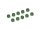 Team Raffee & Co 3MM Aluminum Lock Nuts - 10 pcs Dark Green TRC/HY00003DG