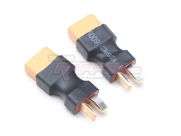 Team Raffee & Co Deans T Plug (Male) to XT60 (Female) Connector (2) WRA0127