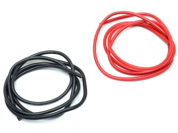 Team Raffee & Co 14AWG Silicon Cable Wire Black & Red 100cm WRA0107