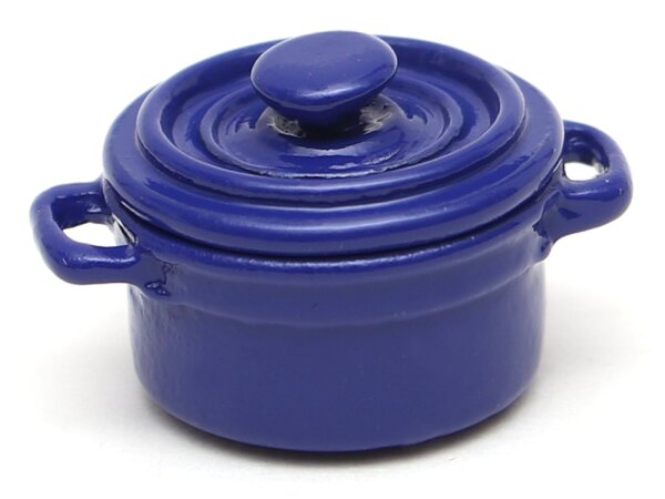 Team Raffee & Co Scale Accessories - Ceramic Cooking Pot Blue BRSCAC219B