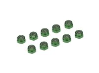 Team Raffee & Co 4MM Aluminum Lock Nuts - 10 pcs Dark...