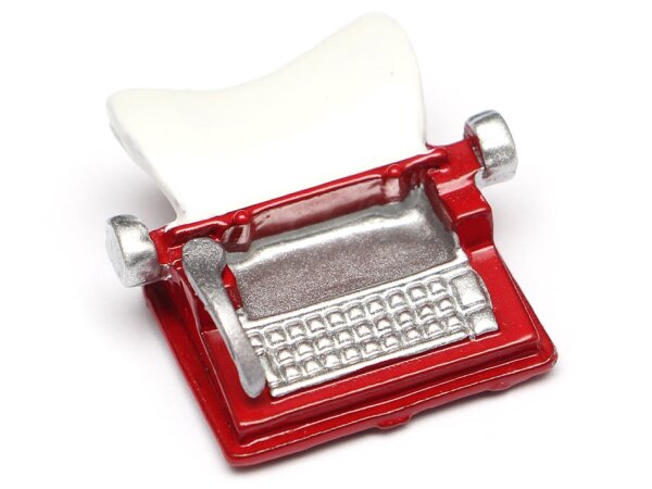 Team Raffee & Co Scale Accessories - Typewriter Red BRSCAC217R