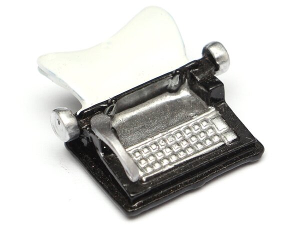 Team Raffee & Co Scale Accessories - Typewriter Black BRSCAC217BK