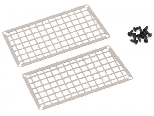 Team Raffee & Co Scale Assessories - 1/35 Metal Grill Mesh Silver for Orlandoo Hunter Model Orlandoo Hunter Jeep Rubicon TRC/302346S