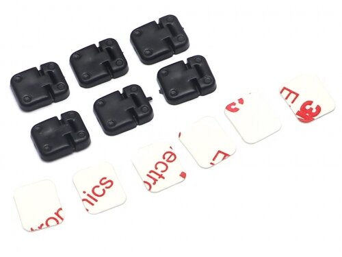 Team Raffee & Co Rubber Door Hinge for TRX4 (6) Black for Traxxas TRX-4 TRC/302451