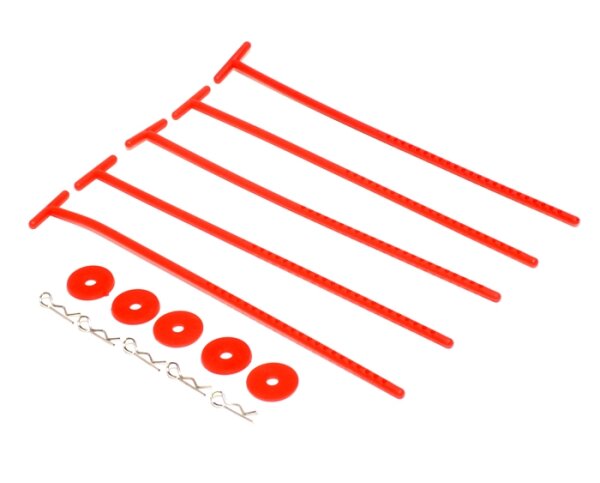 Team Raffee & Co Tire Holder Tools For 1/10 & 1/8 Rc (5Pcs) Red for Miscellaneous  All BRHY00152R