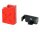Team Raffee & Co RC Scale Accessories - Fuel Bottle Gasoline Tank with Mount Red BRK790002R