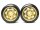 Team Raffee & Co Classic Fake Tire Wall Wheel Set (2Pcs) Gold For 1/10 RC Car (6mm Offset) BRTR-5036G.6
