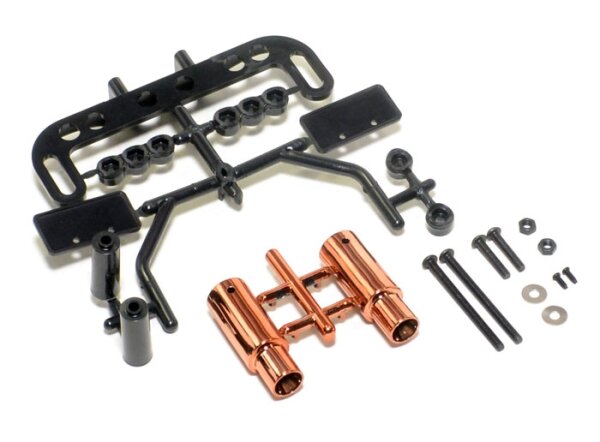 Team Raffee & Co Realistic RC Exhaust Tune Pipe W/Accessories Bronze for Miscellaneous  All BRHY00407BRZ