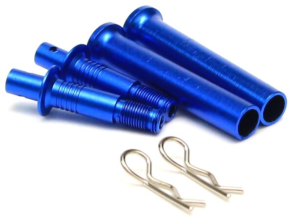 Team Raffee & Co Adjustable Aluminum Body Post - 1 Pair Dark Blue TRC/HY00196DB