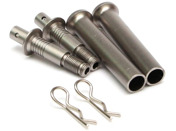 Team Raffee & Co Adjustable Aluminum Body Post - 1 Pair Gun Metal TRC/HY00196GM