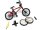 Team Raffee & Co Scale Accessories - BMX Bike w/ Lock & Wrench Style B 1Pc Red BRSCAC231R