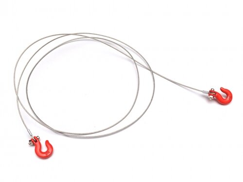 Team Raffee & Co 1/10 Scale RC Alloy Winch Hook And Wire Rope (Large) TRC/1120-790067