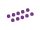 Team Raffee & Co 4MM Aluminum Lock Nuts - 10Pcs Purple TRC/HY00004P
