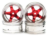 Team Raffee & Co 5-Spoke Wheel Set (4Pcs) Chrome +...