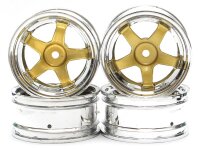 Team Raffee & Co 5-Spoke Wheel Set (4Pcs) Chrome +...