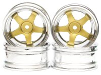 Team Raffee & Co 5-Spoke Wheel Set (4Pcs) Chrome +...
