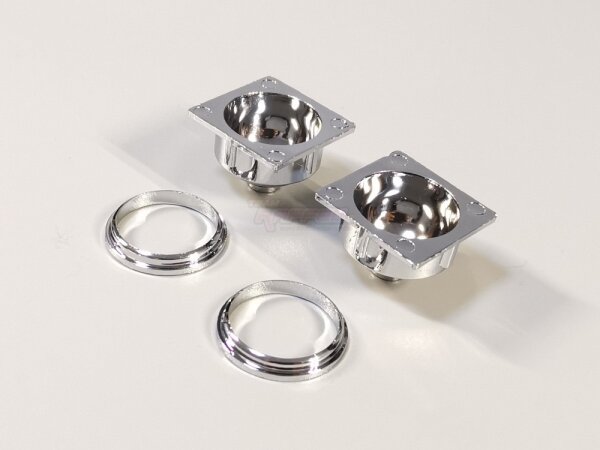 Team Raffee & Co Chromed Light Bucket for TRC/302457 & TRC/302550 Rover SUV First Gen Hard Body TRC/302857