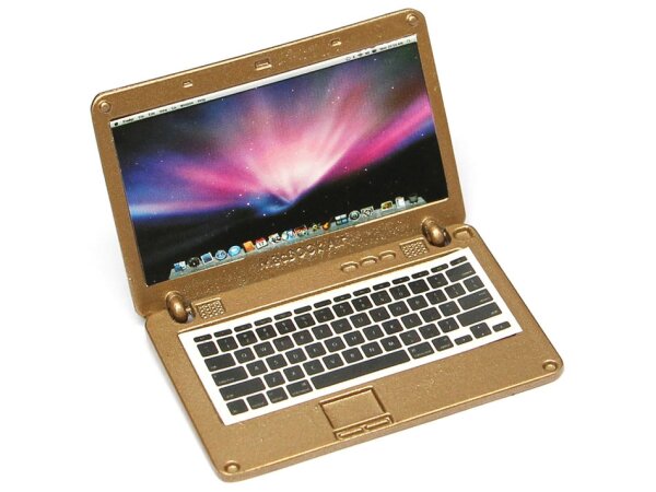 Team Raffee & Co Scale Accessories - Laptop Gold BRSCAC211GD