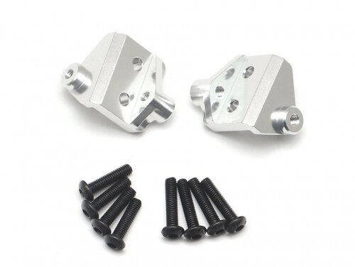 Team Raffee & Co Aluminum Chassis Link Mount Silver for Tamiya CC02 TRC/1086001S