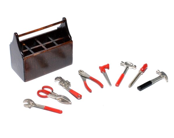 Team Raffee & Co RC Scale Accessories - Tool Box 8 Pieces Toolset BRSCAC014
