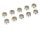 Team Raffee & Co M4 Aluminum Lock Nut (10) Silver BRSA1045S