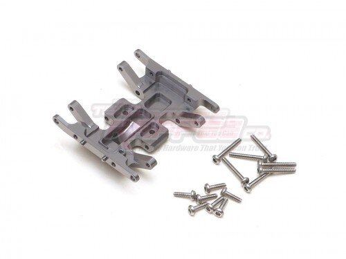Team Raffee & Co Aluminium Center Skid Plate Gun Metal for Axial SCX24 TRC/302825GM