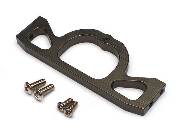 Team Raffee & Co Aluminum Rear Chassis Brace Holder Gun Metal for Axial SCX10 TRC/32106GM