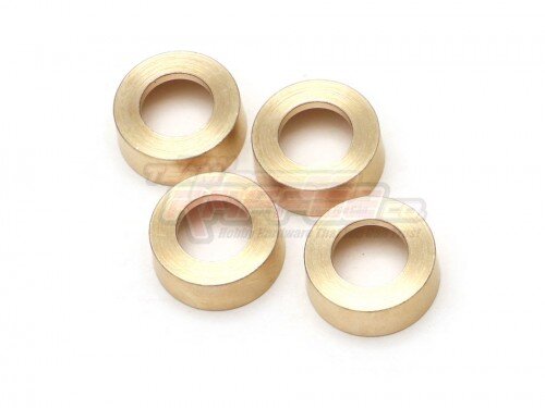 Team Raffee & Co 9.5g Brass Wheel Weights (4) for Axial SCX24 TRC/302826